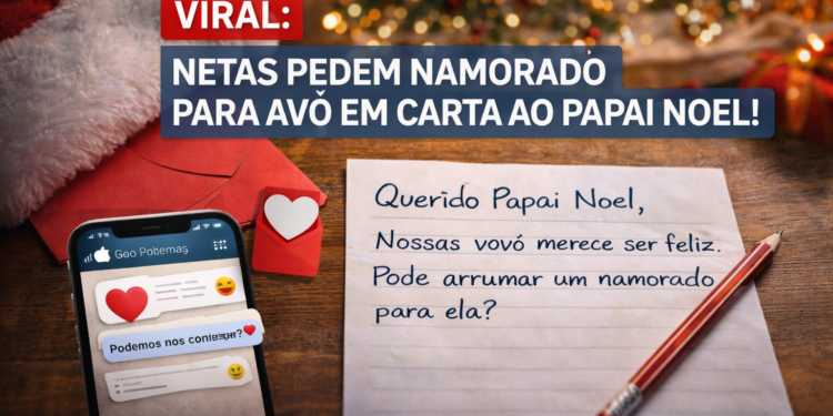 Avó recebe mensagens de pretendentes após netas pedirem namorado para ela em carta ao Papai Noel: ‘Acredito no amor’