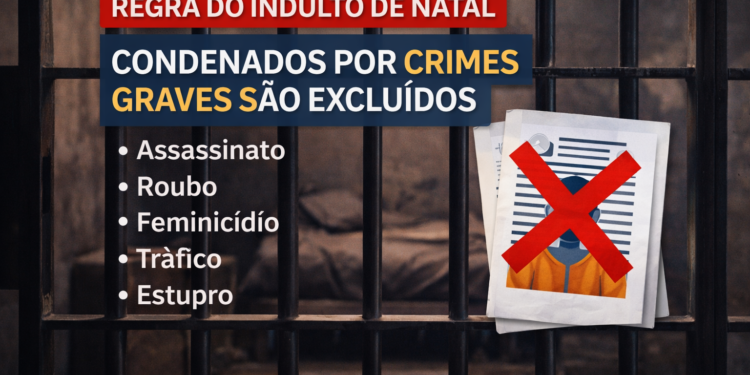 Condenados por assassinato, roubo, feminicídio, tráfico e estupro ficam de fora de indultos de Natal