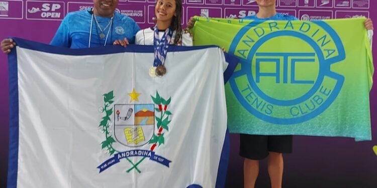 Nadadores de Andradina se destacam no Paulista Júnior de Verão