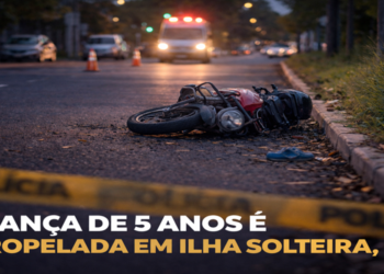 Criança de 5 anos é atropelada por motociclista que fugiu sem prestar socorro em Ilha Solteira