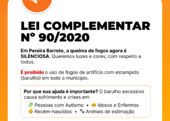 Prefeitura reforça proibição de fogos ruidosos em Pereira Barreto