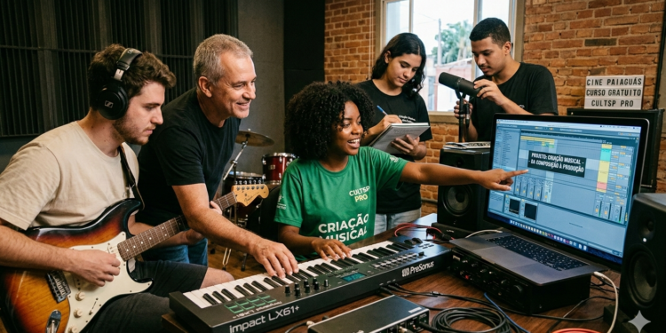 Ilha Solteira recebe curso gratuito de Criação Musical: inscrições abertas